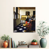 Johannes Vermeer A Lady At The Virginals With A Gentleman 1662-1665 – Reproduction