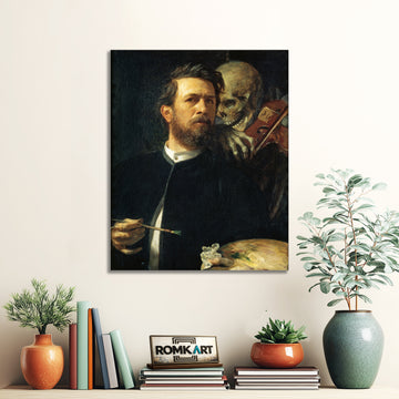 Arnold Bocklin Self-portrait With Death Playing The Fiddle 1872 – Reproduction