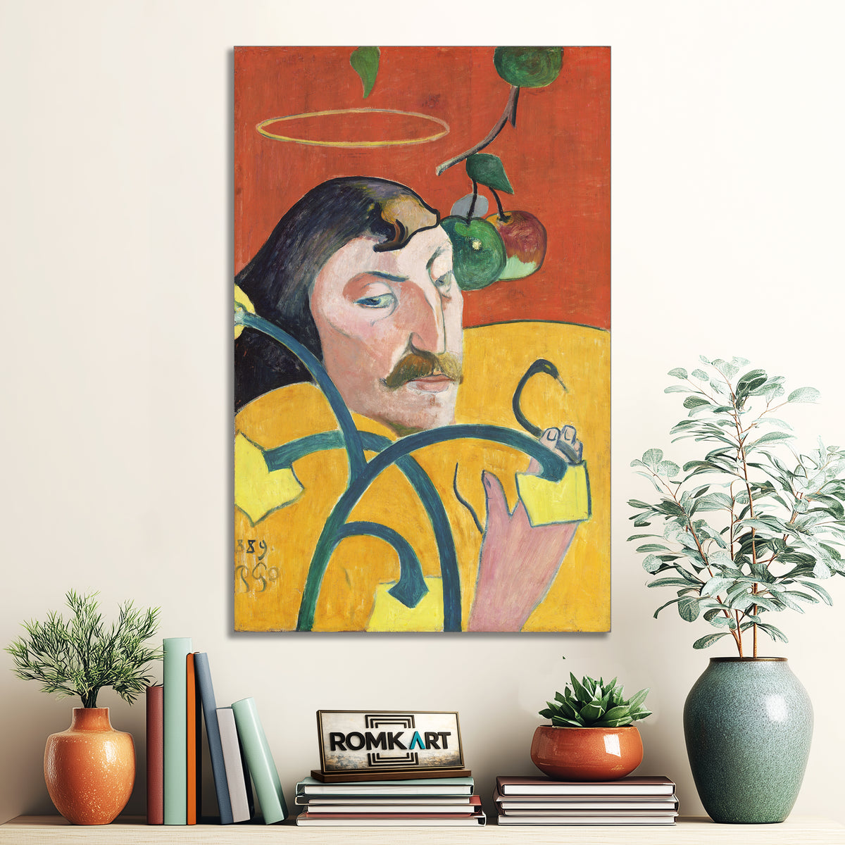 Paul Gauguin Self-portrait With Halo And Snake 1889 – Reproduction