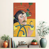 Paul Gauguin Self-portrait With Halo And Snake 1889 – Reproduction