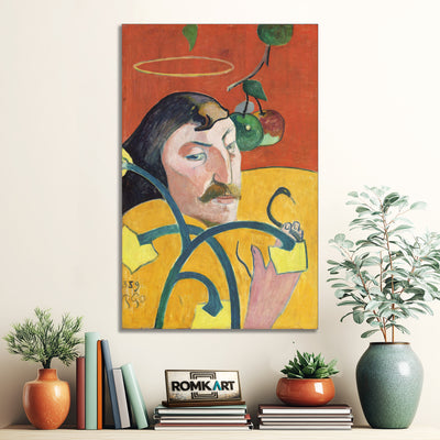 Paul Gauguin Self-portrait With Halo And Snake 1889 – Reproduction