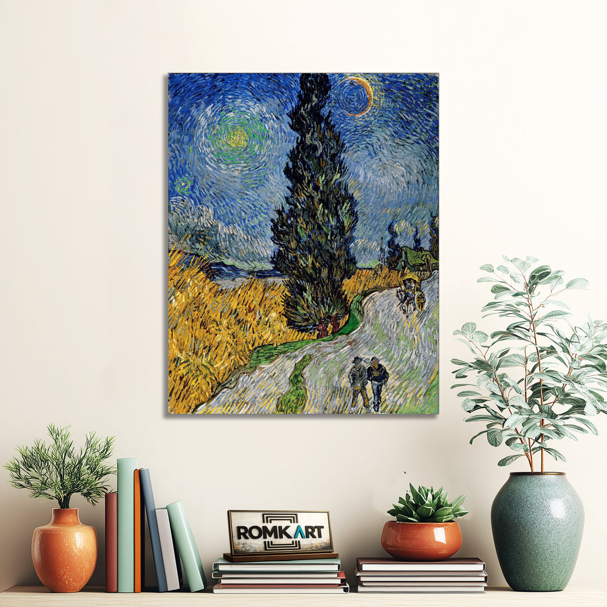 Vincent Van Gogh Country Road In Provence By Night 1890 – Reproduction