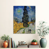 Vincent Van Gogh Country Road In Provence By Night 1890 – Reproduction