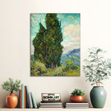 Vincent Van Gogh Cypresses 1889 – Reproduction