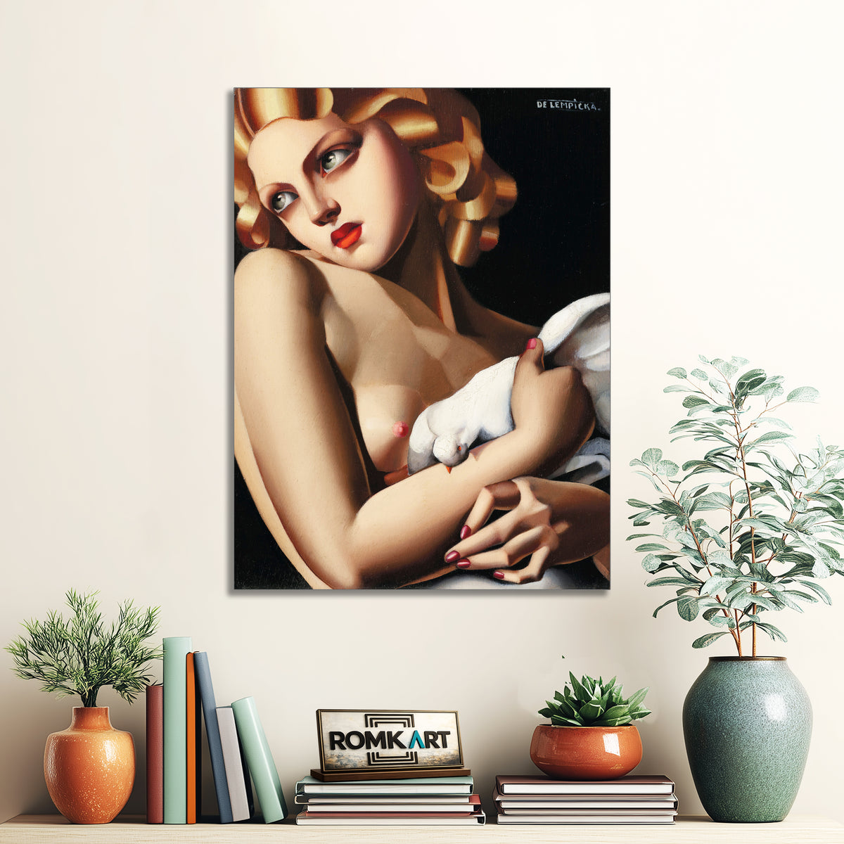 Tamara De Lempicka Woman With Dove – Reproduction