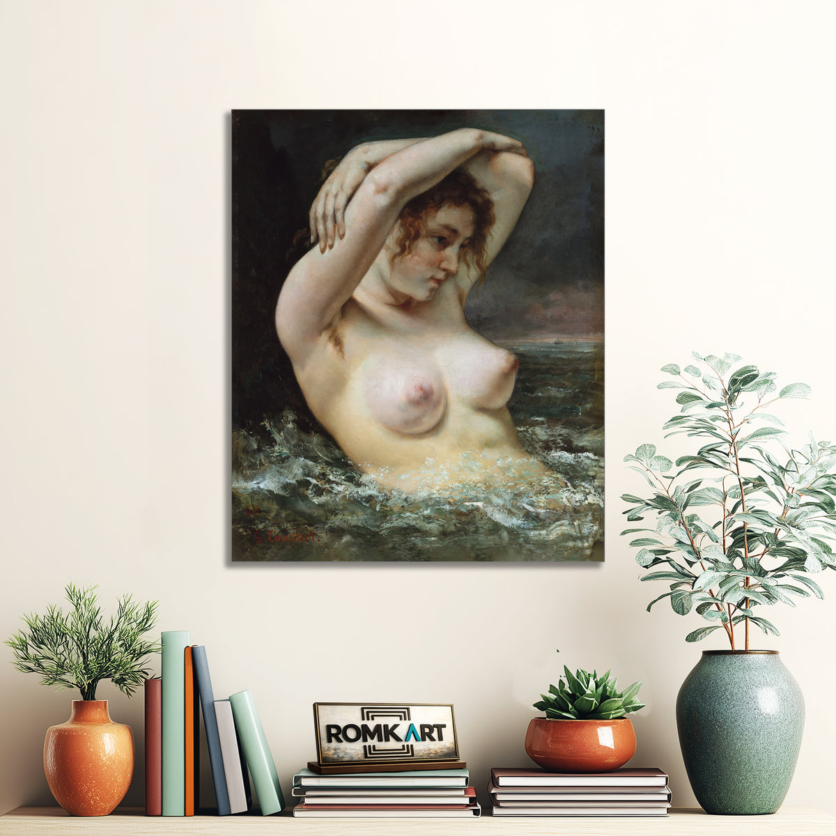 Gustave Courbet The Woman In The Waves 1868 – Reproduction