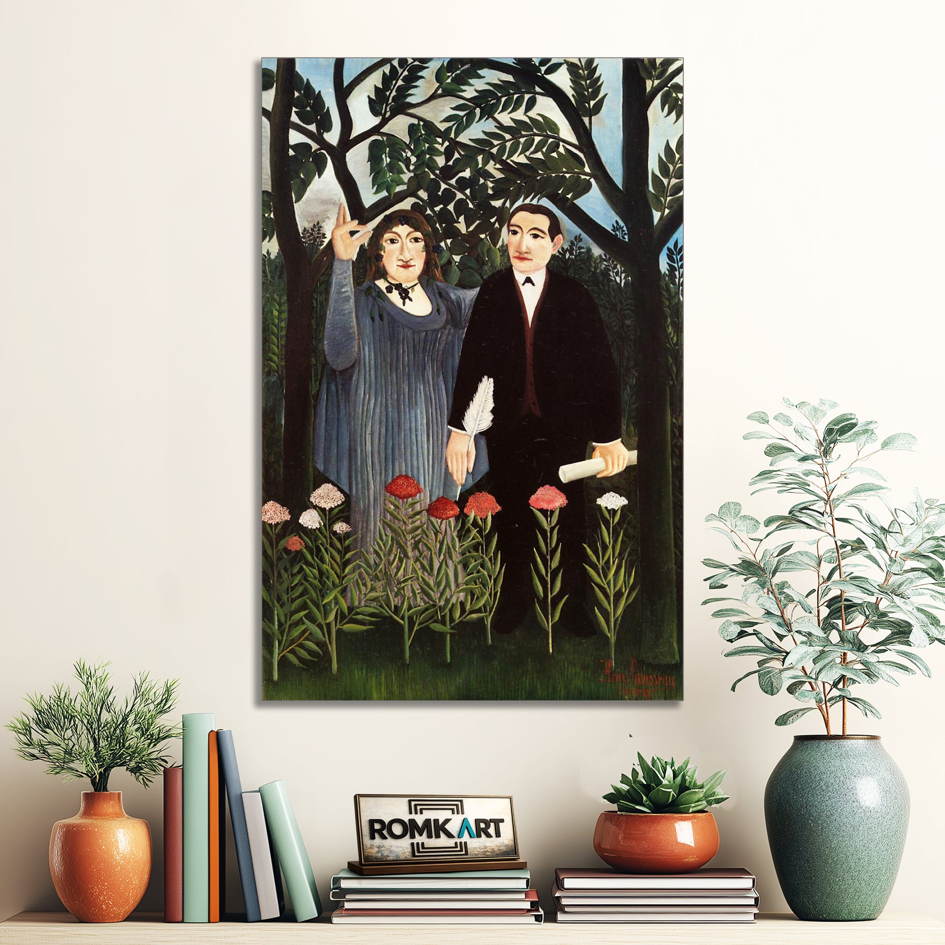 Henri Rousseau The Muse Inspiring The Poet 1909 – Reproduction