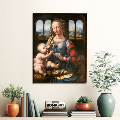 Leonardo Da Vinci Madonna Of The Carnation Alte Pinakothek – Reproduction
