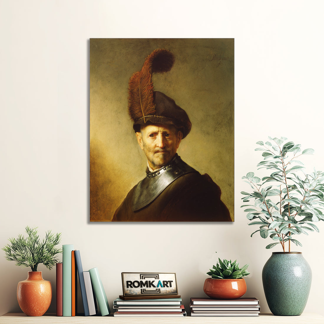 Rembrandt An Old Man In Military Costume – Reproduction