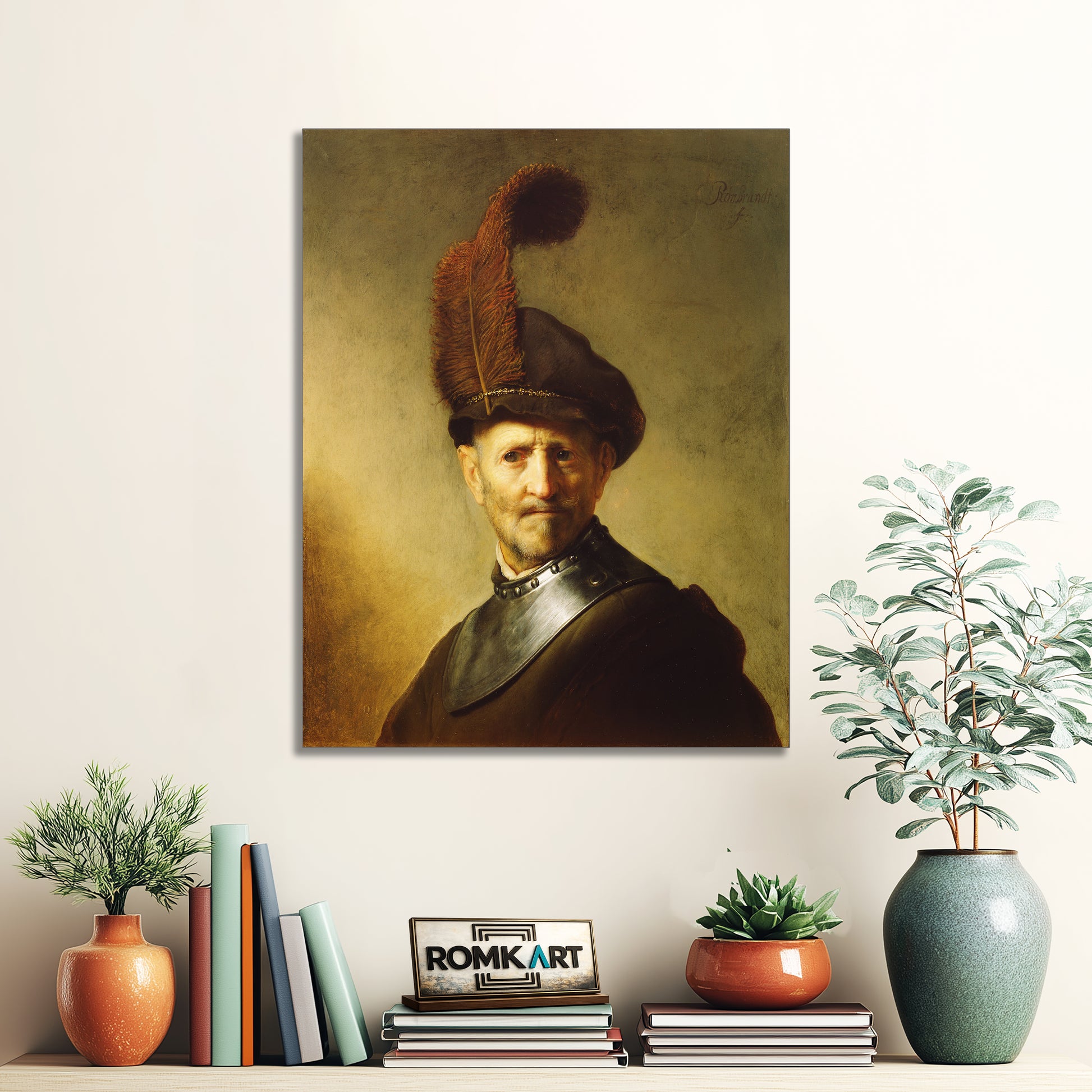Rembrandt An Old Man In Military Costume – Reproduction
