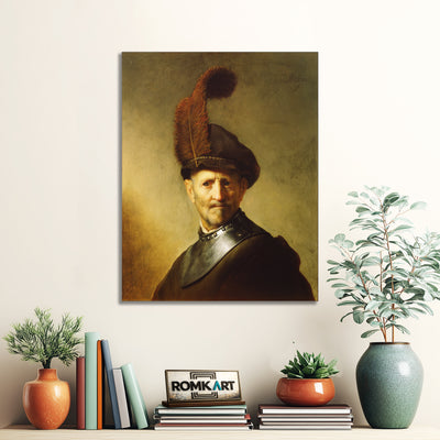 Rembrandt An Old Man In Military Costume – Reproduction