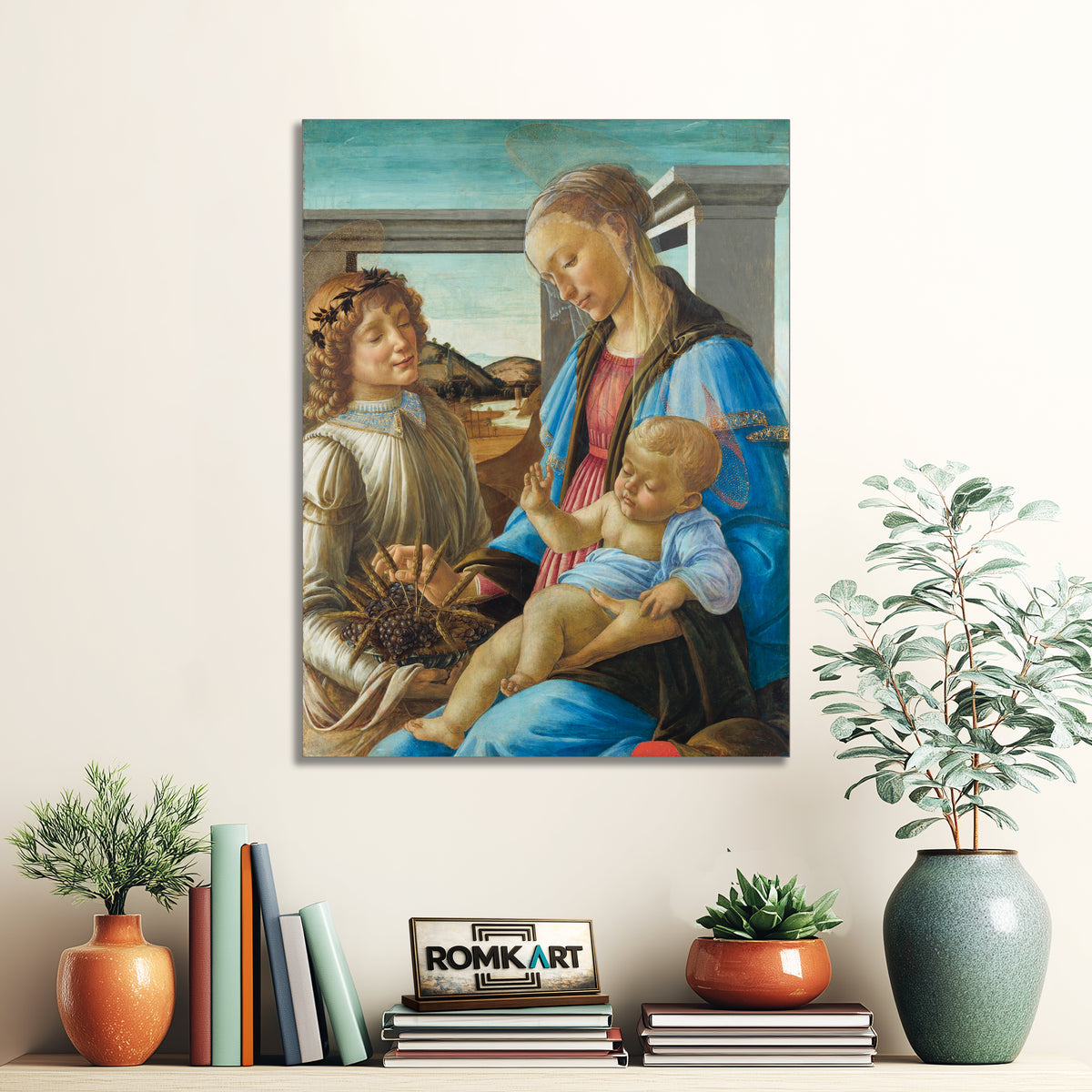 Sandro Botticelli Virgin And Child With An Angel 1470 – Reproduction