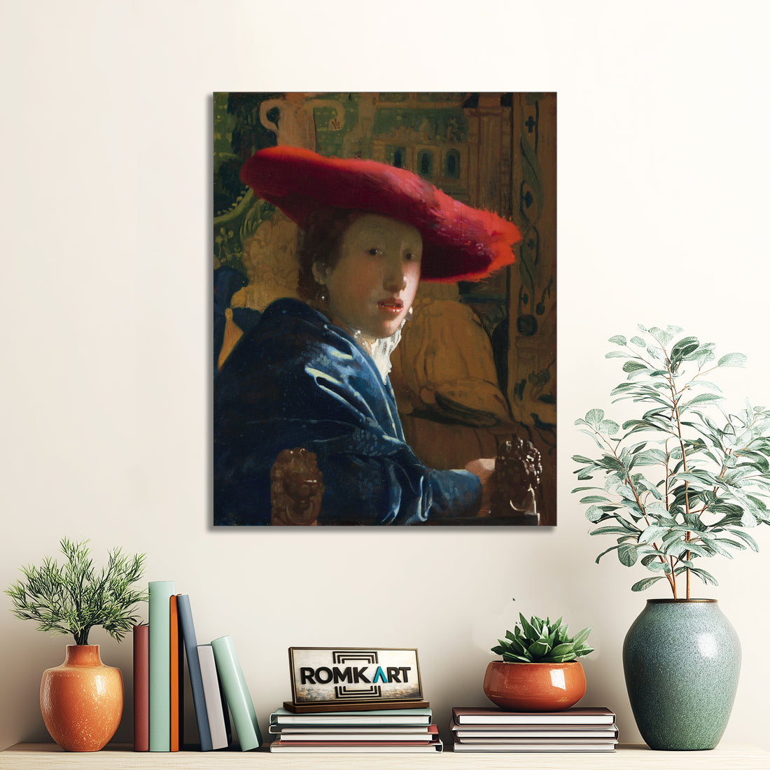 Johannes Vermeer Girl With A Red Hat 1665-1667 – Reproduction