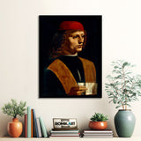 Leonardo Da Vinci Portrait Of A Musician 1485 – Reproduction