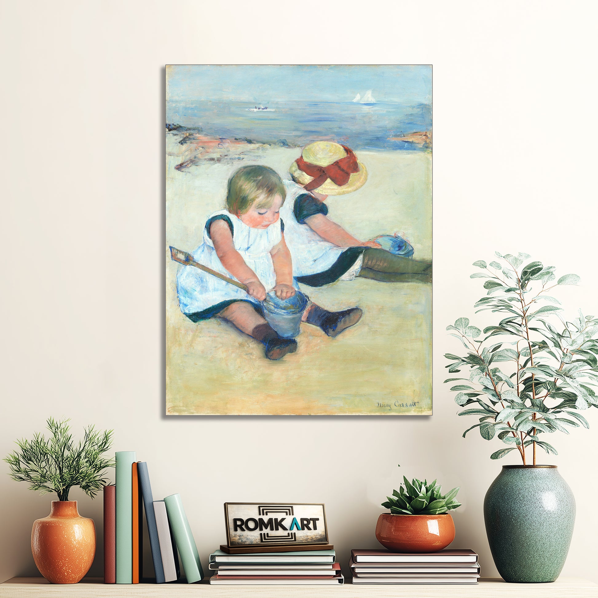 Mary Cassatt Children Playing On The Beach 1884 – Reproduction