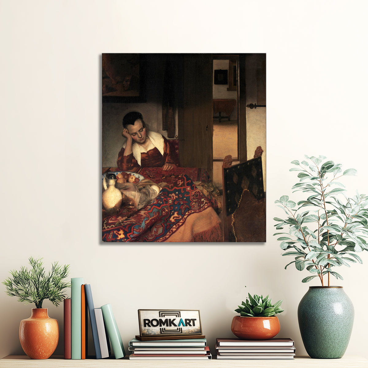 Johannes Vermeer A Girl Asleep 1657 – Reproduction