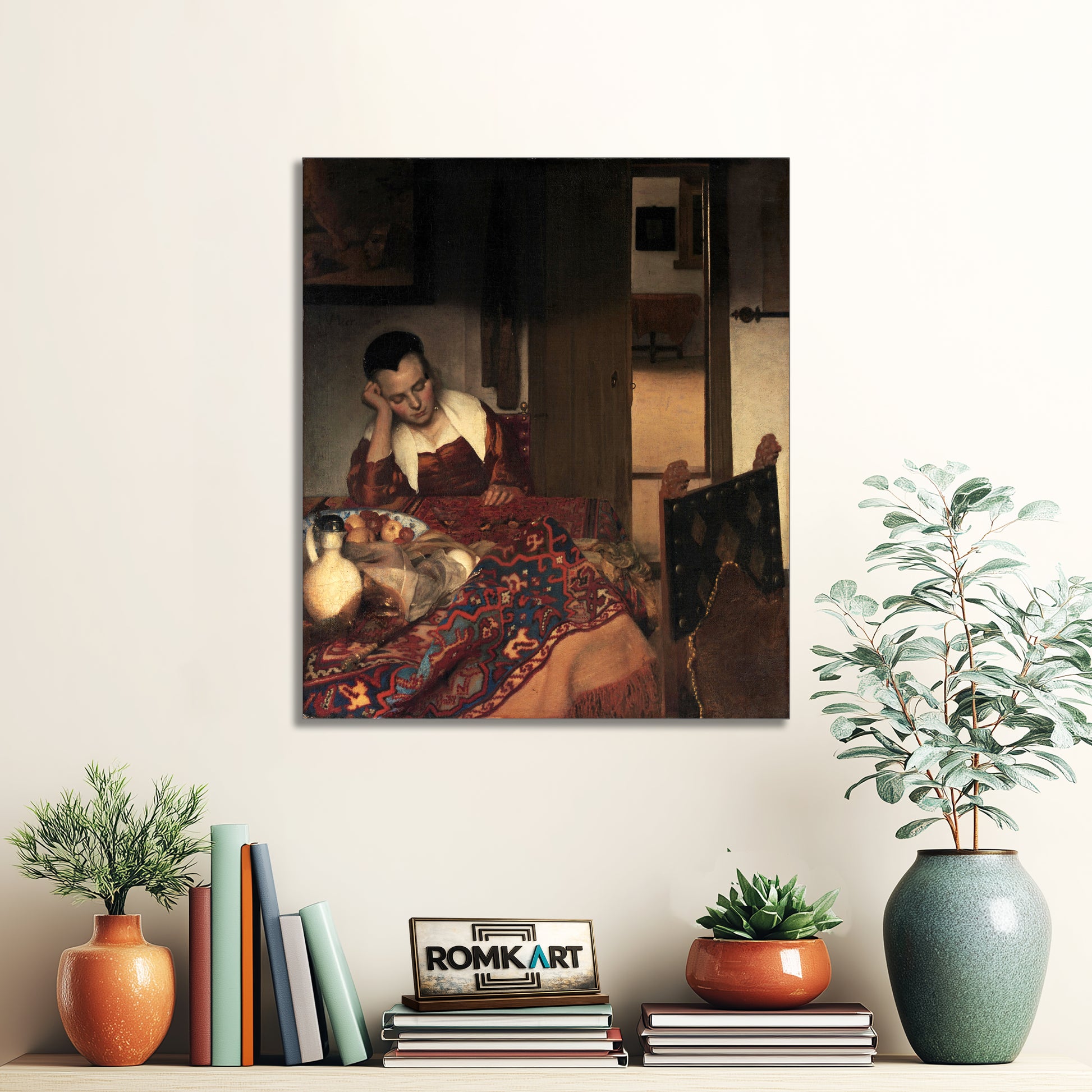 Johannes Vermeer A Girl Asleep 1657 – Reproduction