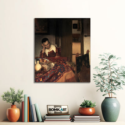 Johannes Vermeer A Girl Asleep 1657 – Reproduction