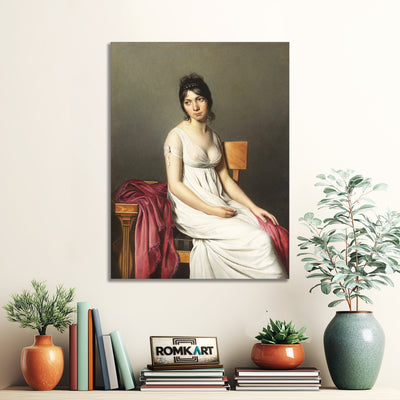 Jacques-louis David Portrait Of A Young Woman In White 1798 – Reproduction