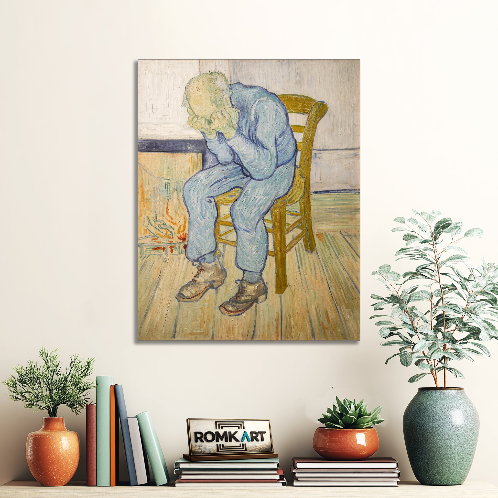 Vincent Van Gogh Sorrowing Old Man - At Eternity's Gate 1890 – Reproduction