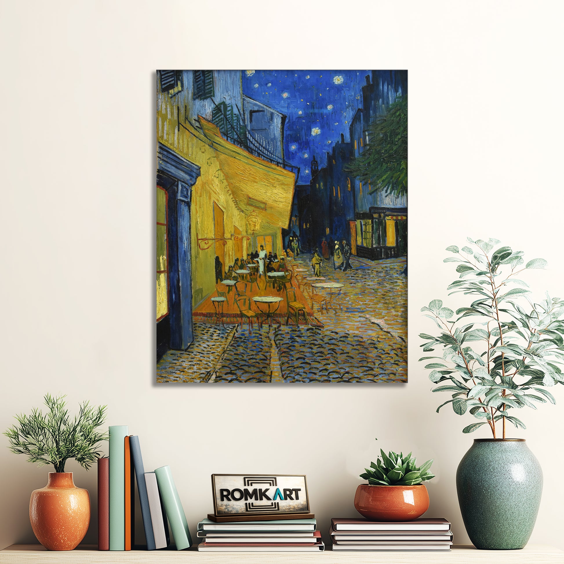 Vincent Van Gogh Cafe Terrace At Night 1888 – Reproduction