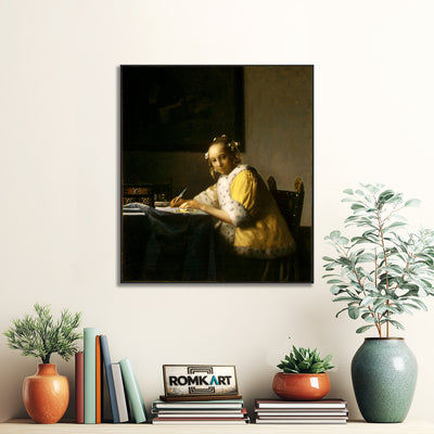 Johannes Vermeer A Lady Writing A Letter 1665-1666 – Reproduction