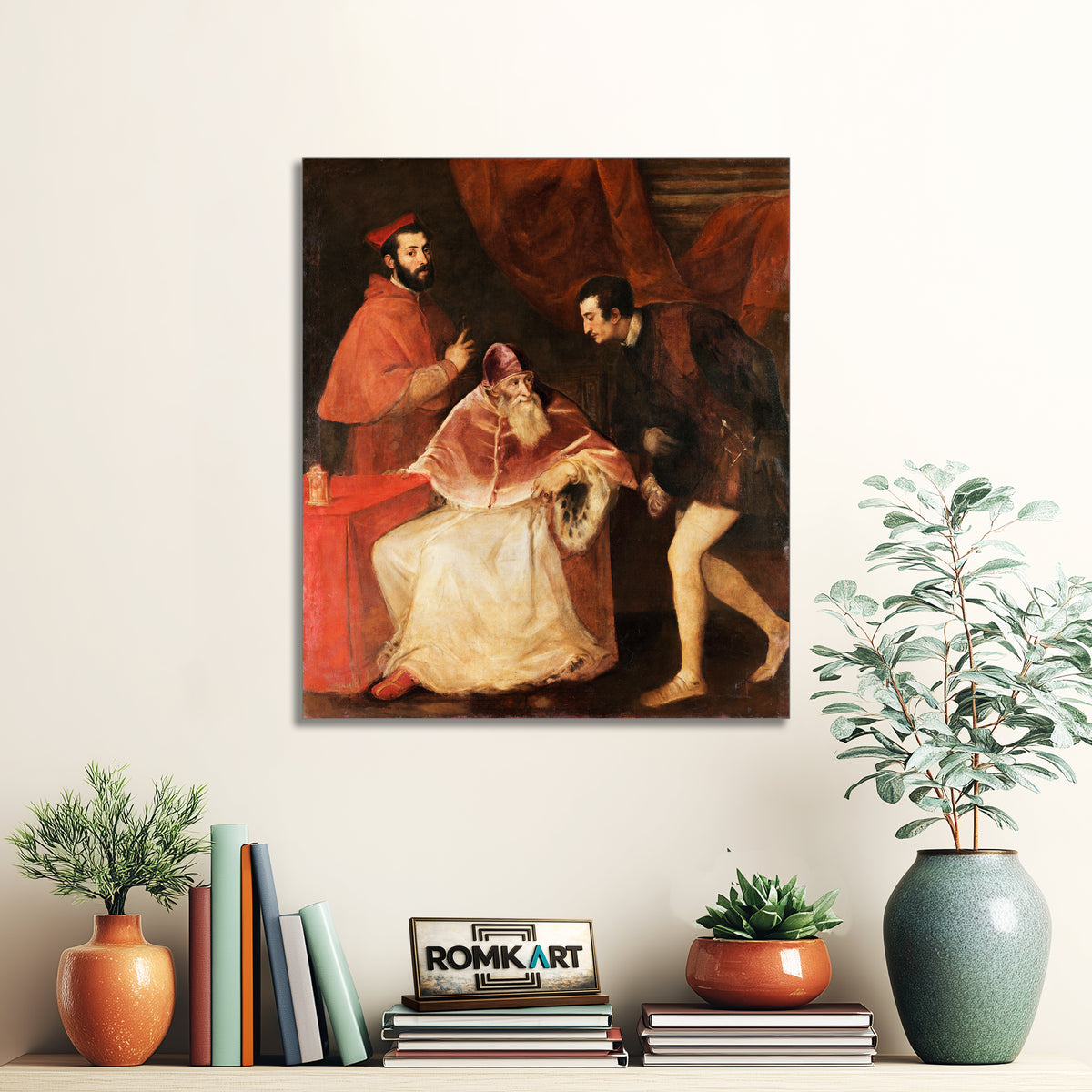Titian Pope Paul Iii With His Grandsons 1545 - 1546 – Reproduction