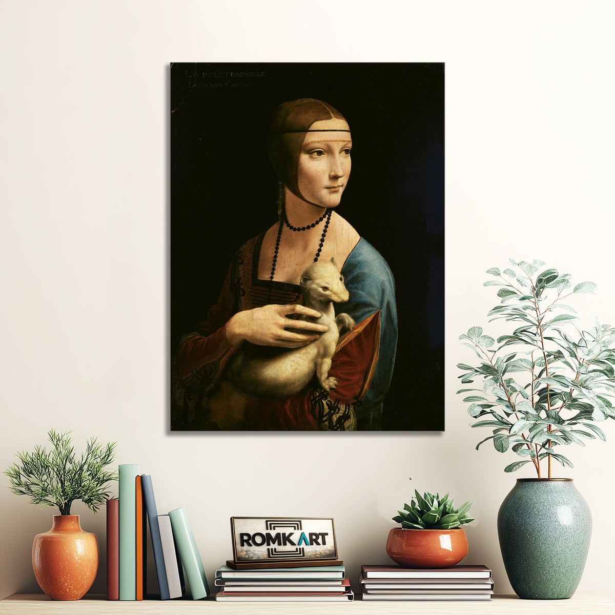 Leonardo Da Vinci Lady With An Ermine 1490 Or Portrait Of Cecilia Gallerani – Reproduction