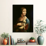 Leonardo Da Vinci Lady With An Ermine 1490 Or Portrait Of Cecilia Gallerani – Reproduction