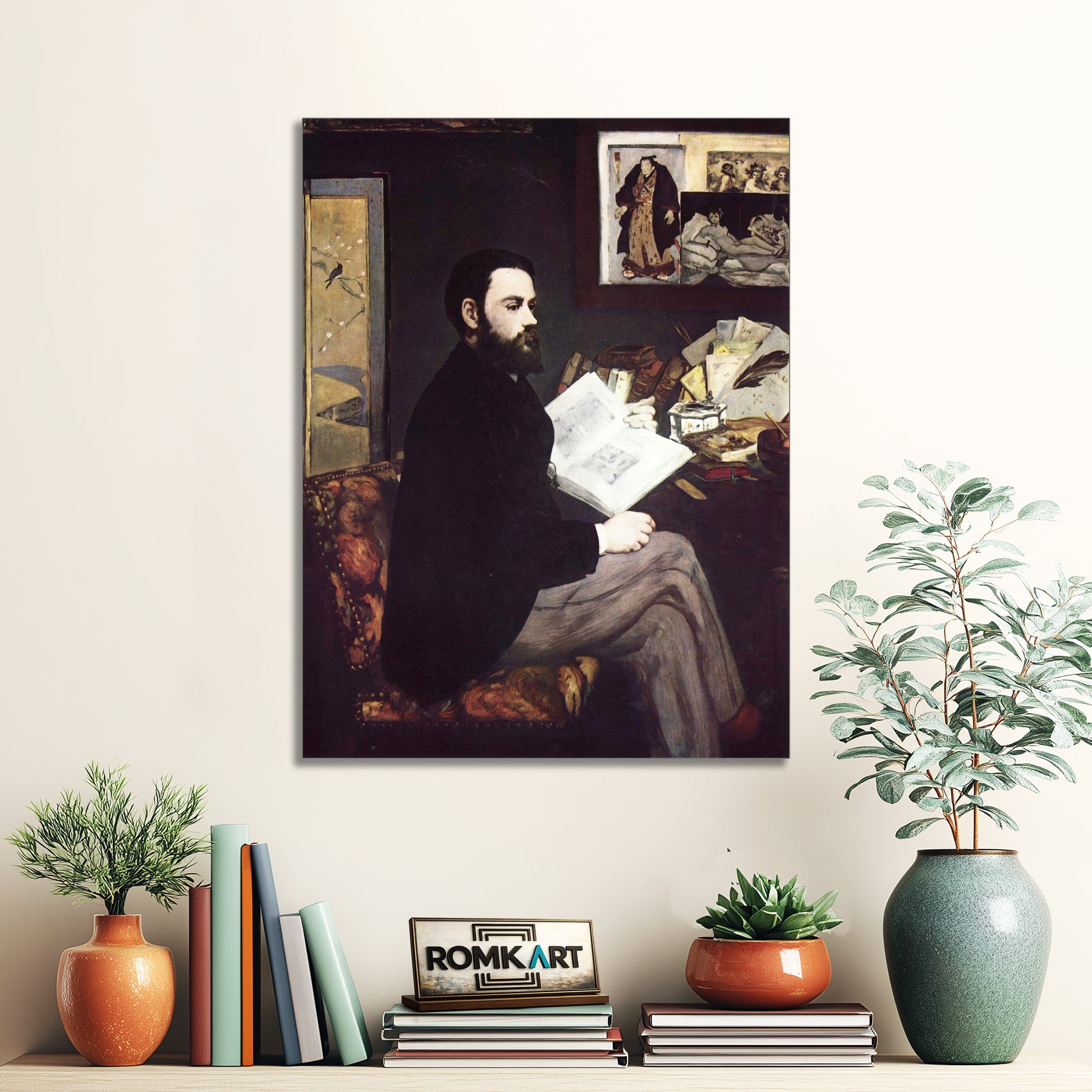 Edouard Manet Portrait Of Emile Zola 1868 – Reproduction