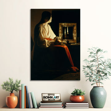 Georges De La Tour The Penitent Magdalen – Reproduction