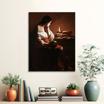 Georges De La Tour Magdalene With The Smoking Flame 1640 – Reproduction