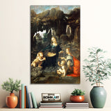 Leonardo Da Vinci The Virgin Of The Rocks 1483 - 1486 Louvre – Reproduction