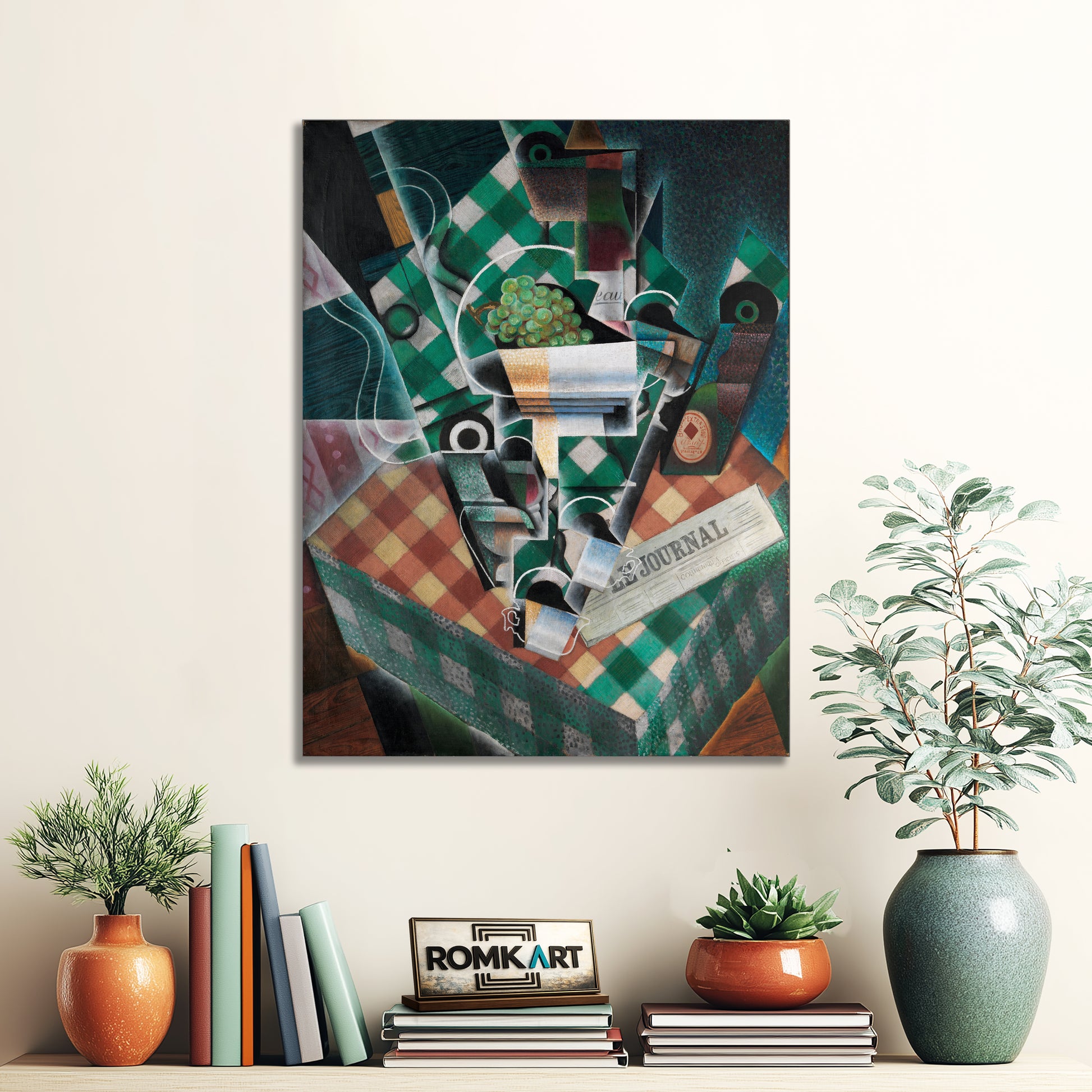 Juan Gris Nature Morte La Nappe Carreaux Still Life With Checkered Tablecloth – Reproduction