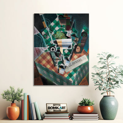 Juan Gris Nature Morte La Nappe Carreaux Still Life With Checkered Tablecloth – Reproduction