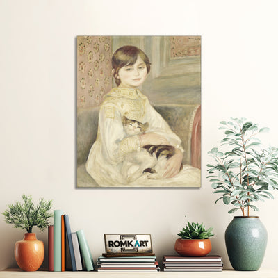 Pierre-auguste Renoir Julie Manet With Cat 1887 – Reproduction