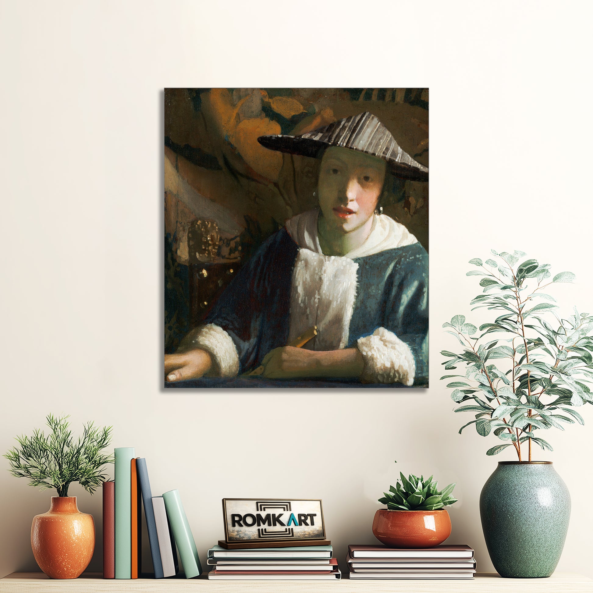Johannes Vermeer Girl With A Flute 1666 – Reproduction