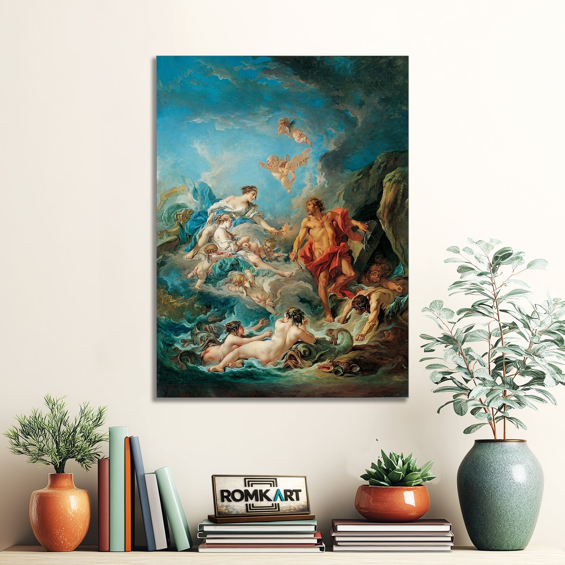 Francois Boucher Juno Asking Aeolus To Release The Winds – Reproduction