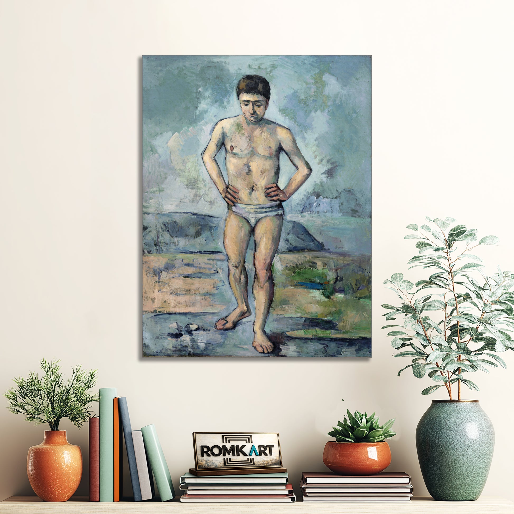 Paul Cezanne The Bather 1885 – Reproduction