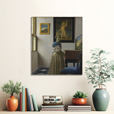 Johannes Vermeer Lady Standing At A Virginal 1670-1672 – Reproduction