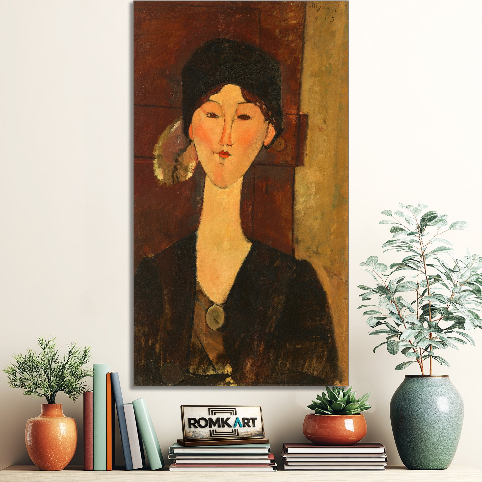 Amedeo Modigliani Beatrice Hastings Devant Une Porte – Reproduction