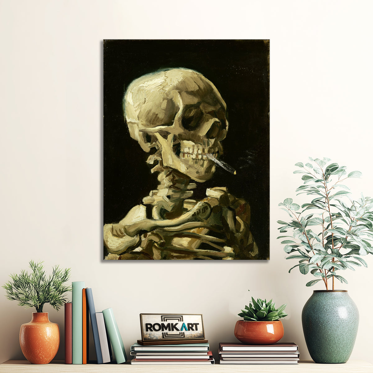 Vincent Van Gogh Skull Of A Skeleton With Burning Cigarette 1886 – Reproduction