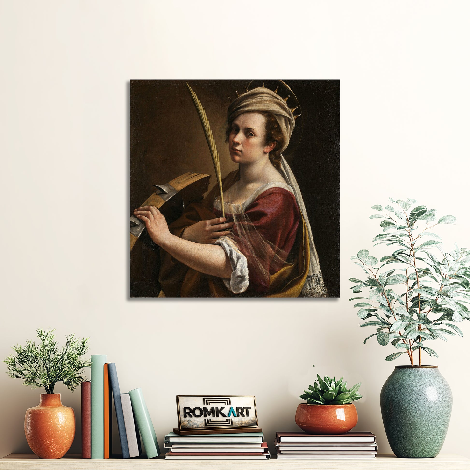 Artemisia Gentileschi Self-portrait As Saint Catherine Of Alexandria – Reproduction