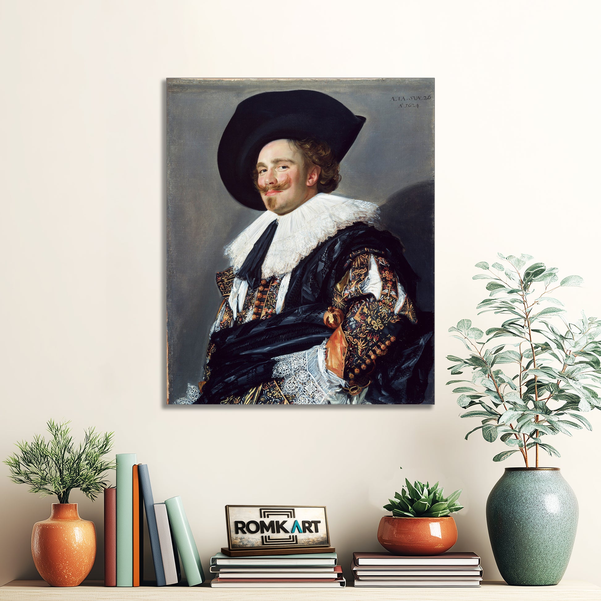 Frans Hals Laughing Cavalier 1624 – Reproduction