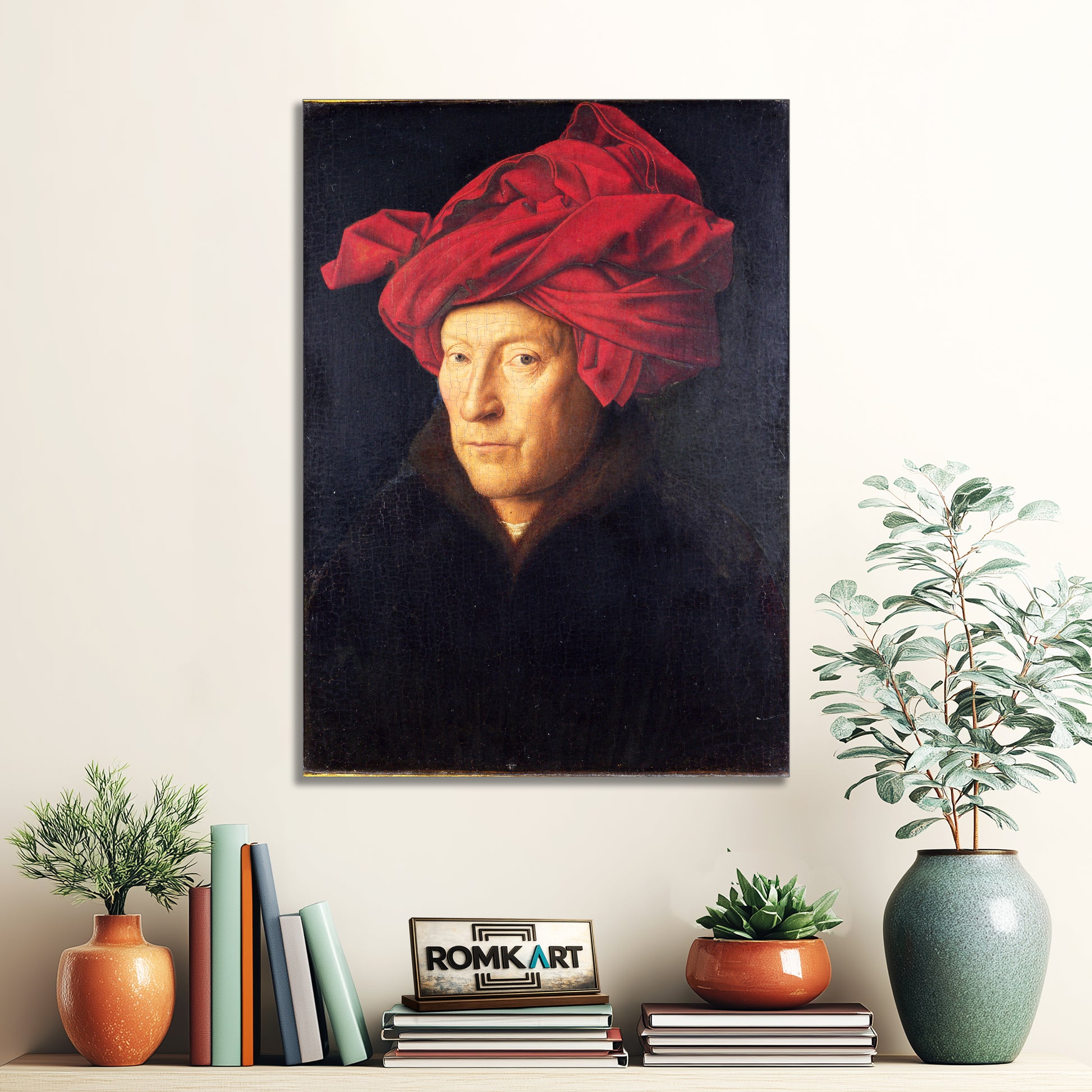 Jan Van Eyck Portrait Of A Man In A Turban 1433 – Reproduction