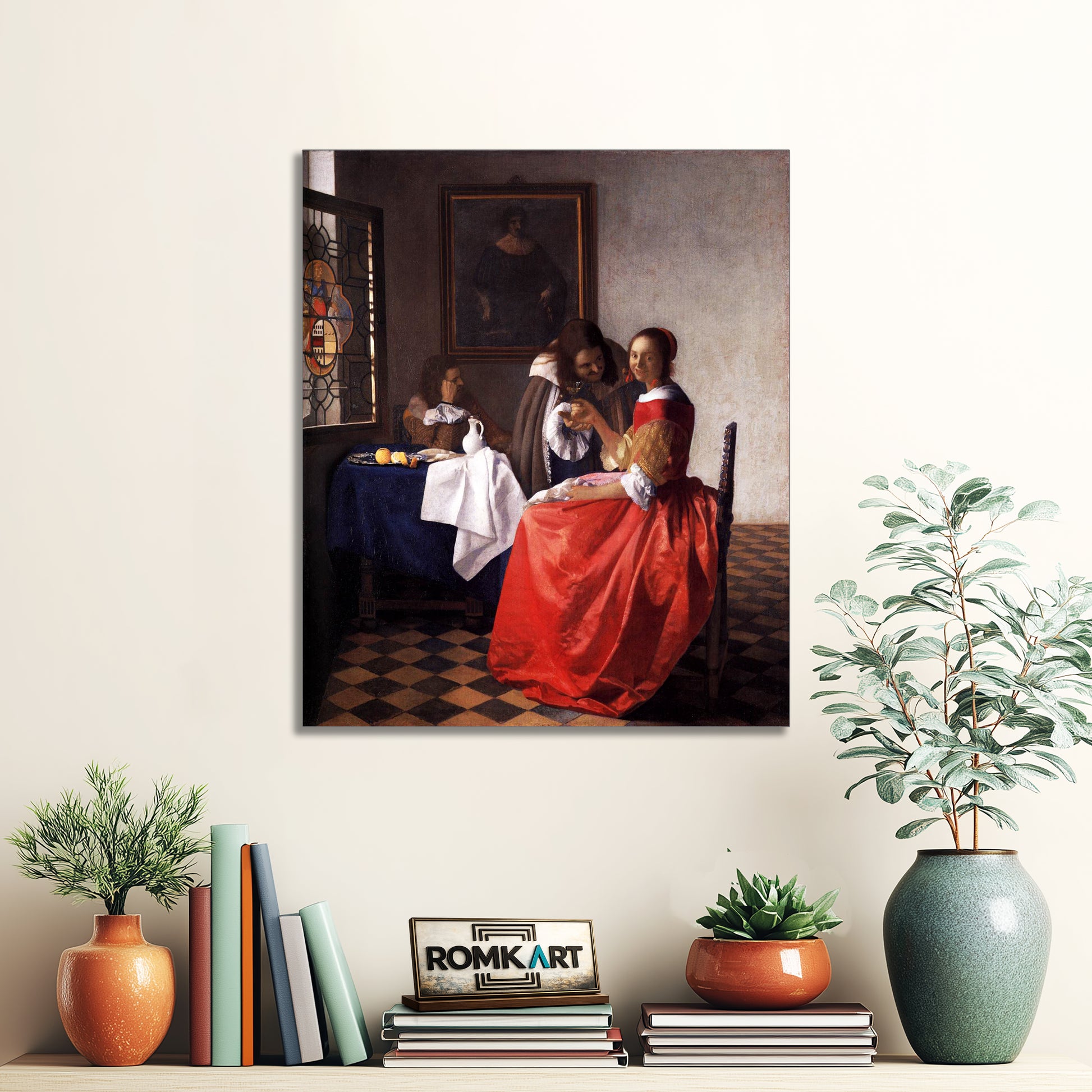 Johannes Vermeer Girl With A Wineglass 1659 – Reproduction