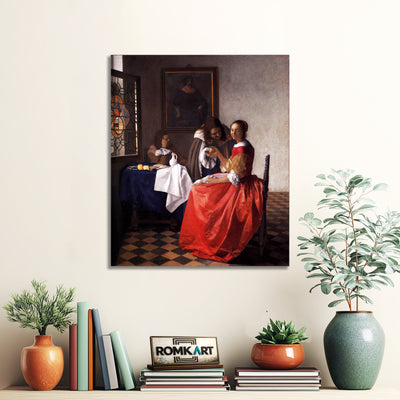 Johannes Vermeer Girl With A Wineglass 1659 – Reproduction