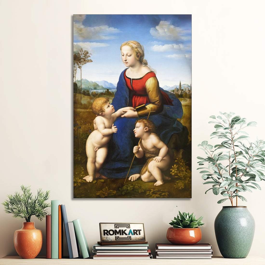 Raphael Madonna And Child With Saint John The Baptist La Belle Jardiniere – Reproduction