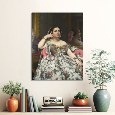Jean Auguste Dominique Ingres Portrait Of Madame Moitessier 1856 – Reproduction