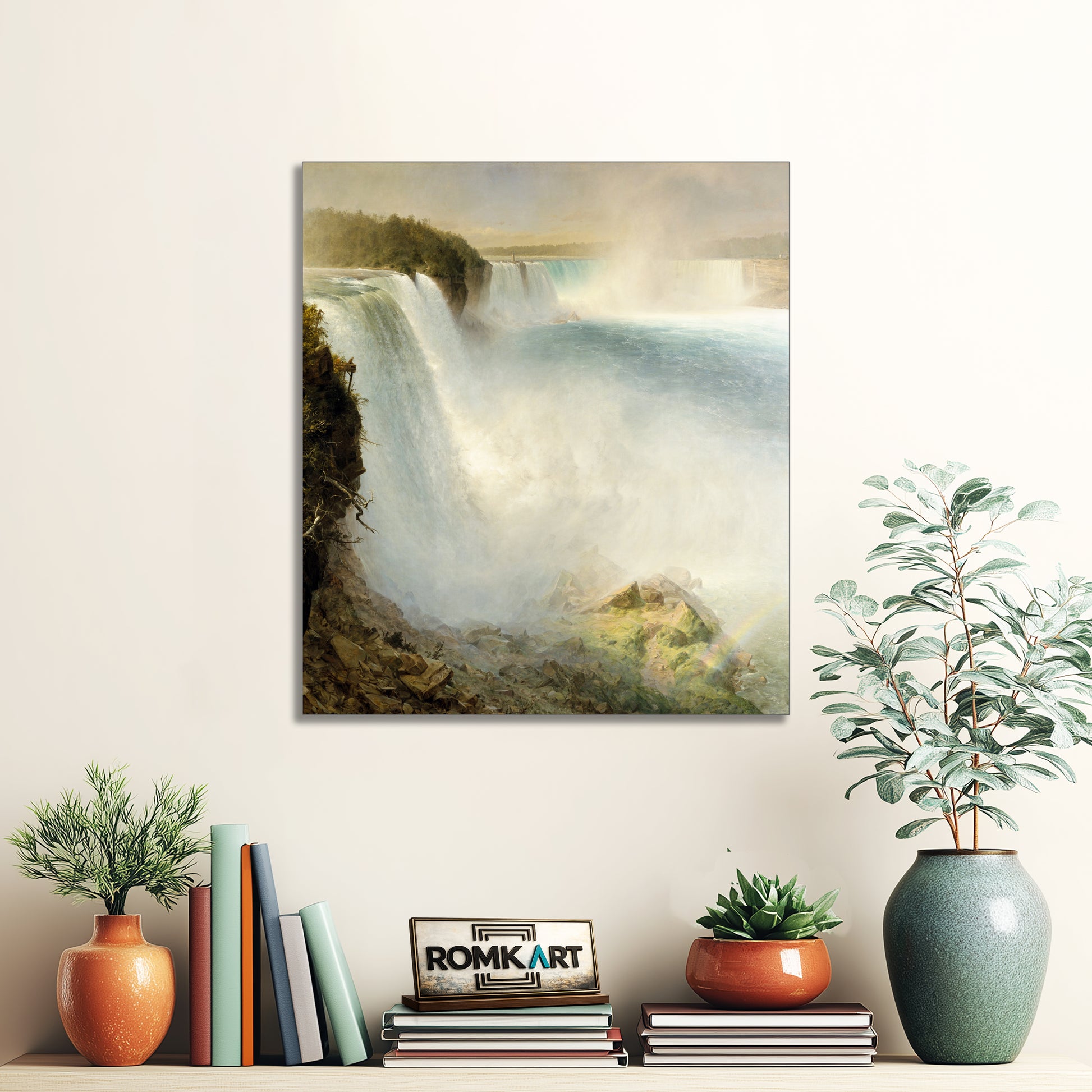 Frederic Edwin Church Niagara Falls From The American Side – Reproduction